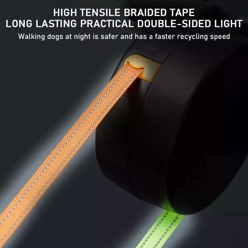 DuoWalk Pro — Double Retractable Dog Leash with LED Flashlight