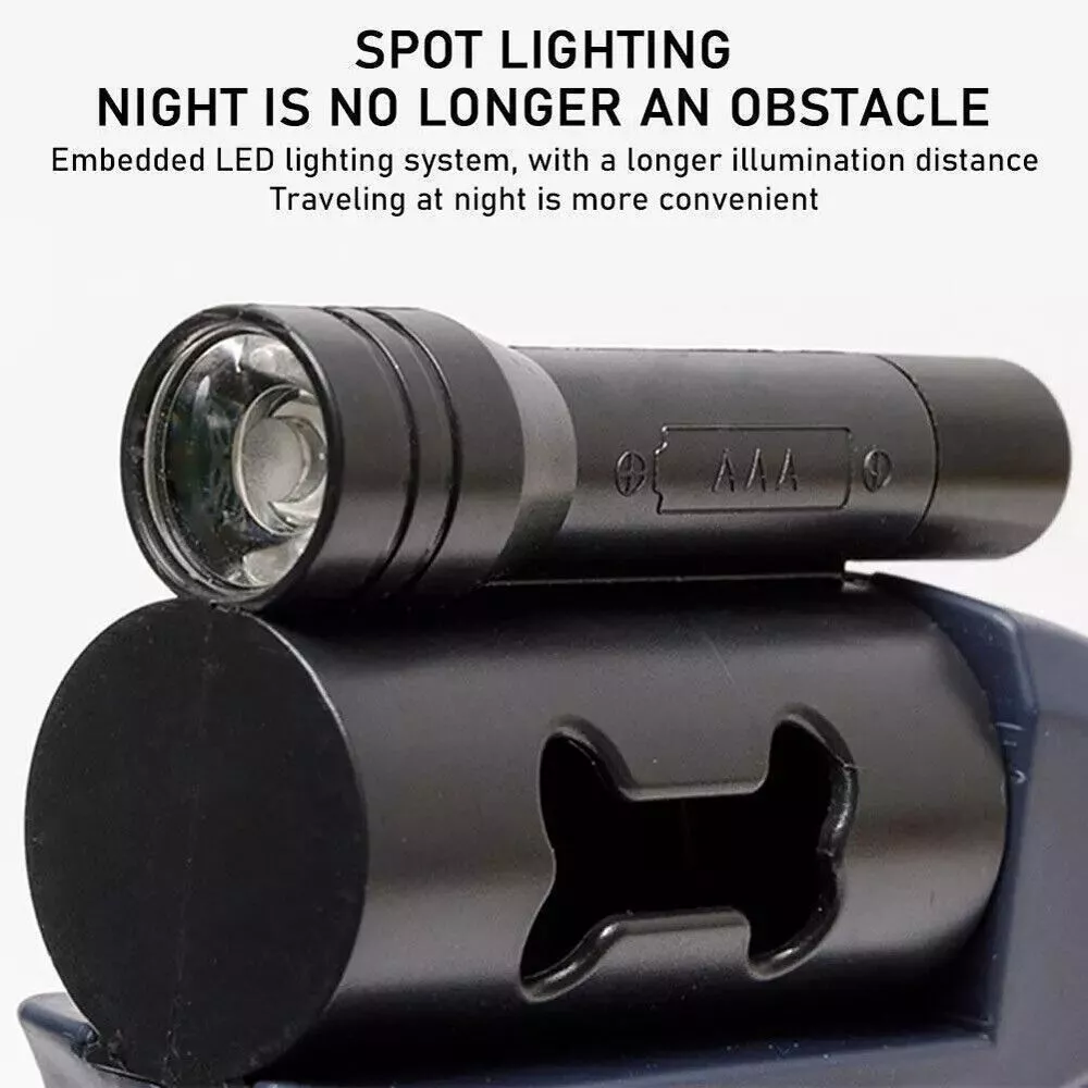 DuoWalk Pro — Double Retractable Dog Leash with LED Flashlight